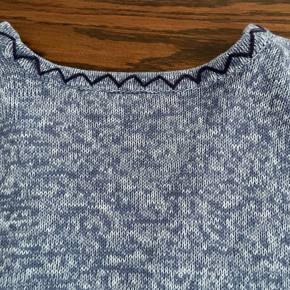 Bobbie Brooks Vintage Y2k Womens Size Large Blue Patriotic Flag Sweater Vest - Picture 8 of 11